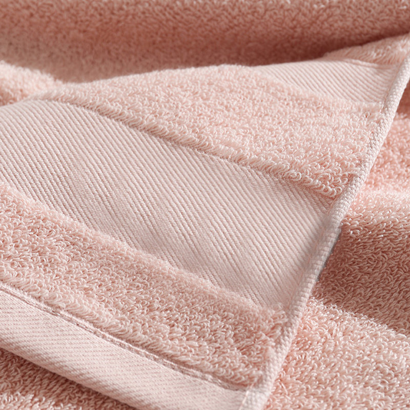6-Piece Towel Set With 2 Bath 2 Hand 2 Washcloths,Soft & Absorbent 380GSM Cotton, Pink