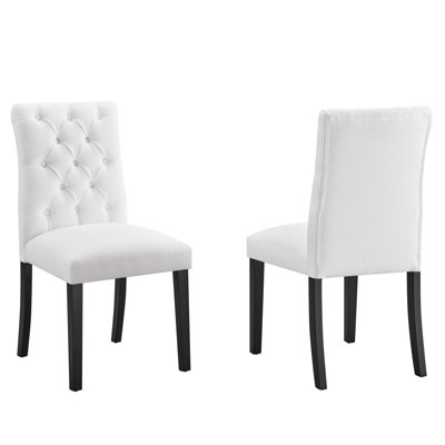 Modway Duchess Dining Chair Vinyl Set of 2