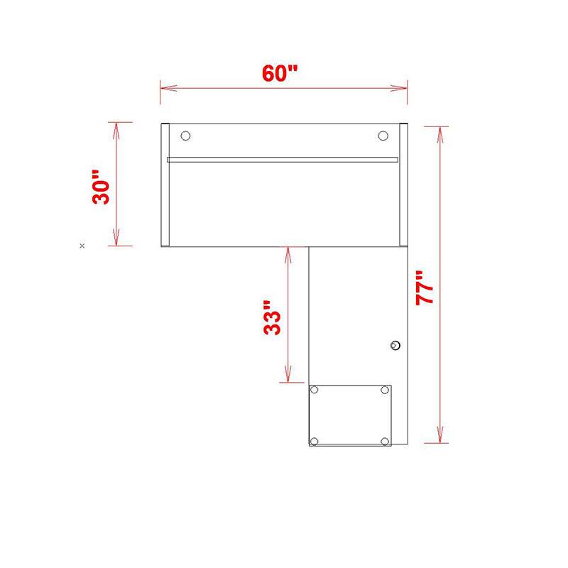 The City, Modern L-Shaped Office Desk for Office and Home, Grey Oak Top with White Frame, Gray Oak/White
