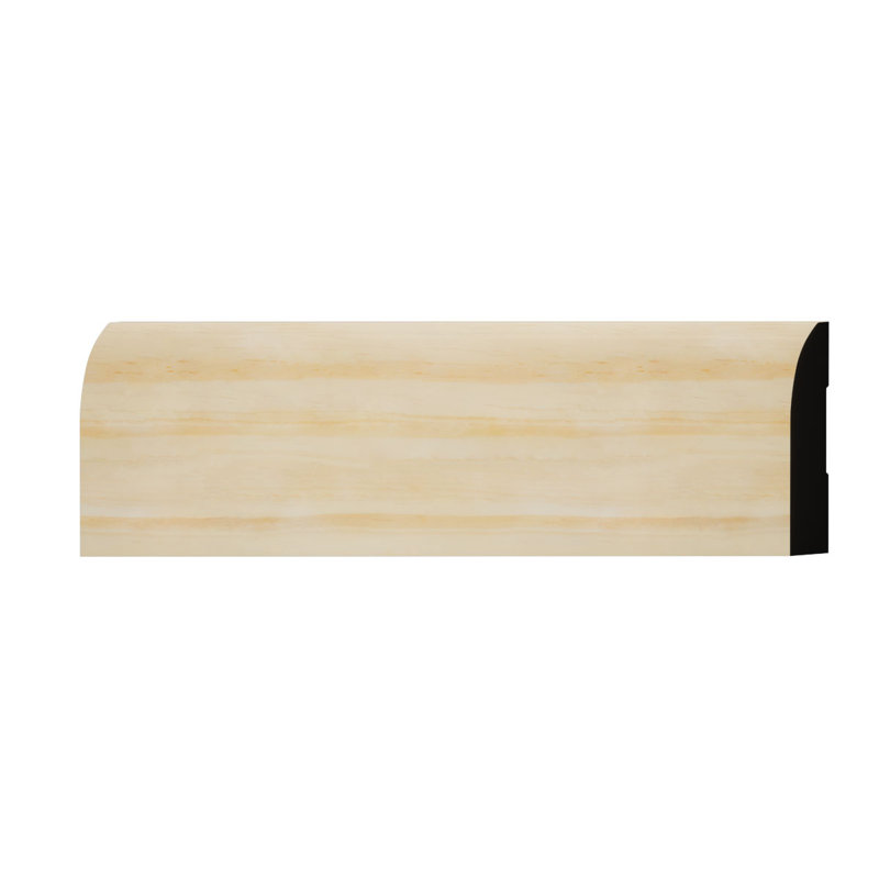 Wm713 - Plinthe en bois massif de style moderne Americraft, P 9/16 po x l 3 1/4 po x L 96 po, pin teint, Pin