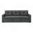 Fabric Upholstered Sleeper Sofa With Tufted Cushions