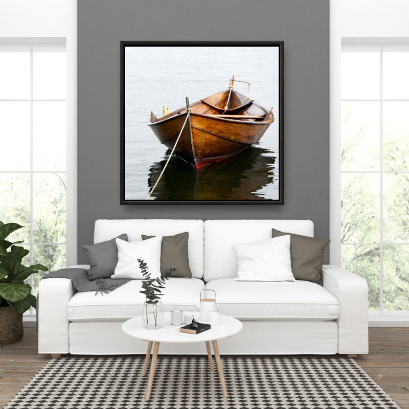 "Chaloupe sur l'eau calme" sur toile