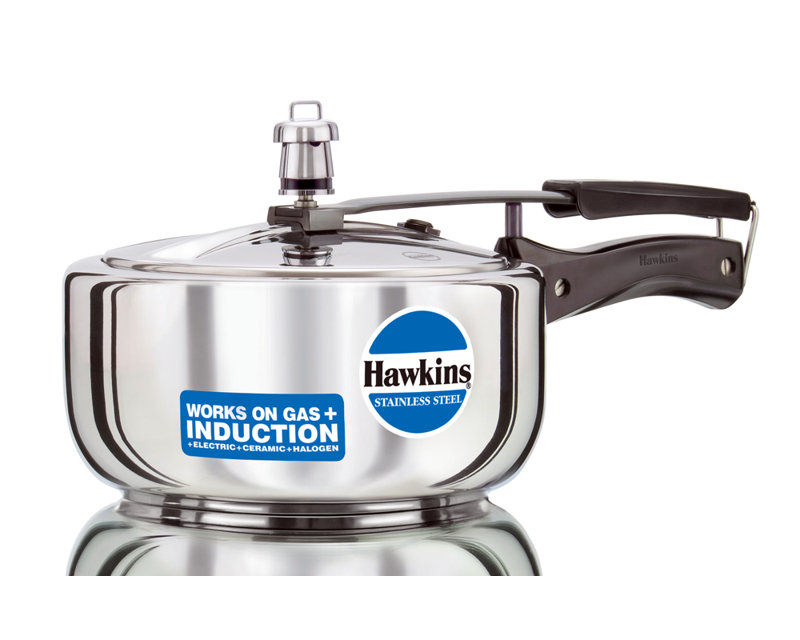 Hawkins Stainless Steel Pressure Cooker, 3.17 Quart