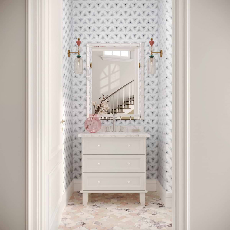 Ako 5" Triangle Marble Micro Mosaic Tile, Grigio Gray
