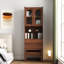 Table d'écriture pliable, armoire de bureau avec tablette et tiroir-2027175812
