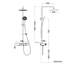 Chrome-plated Thermostatic Shower System with Child Lock