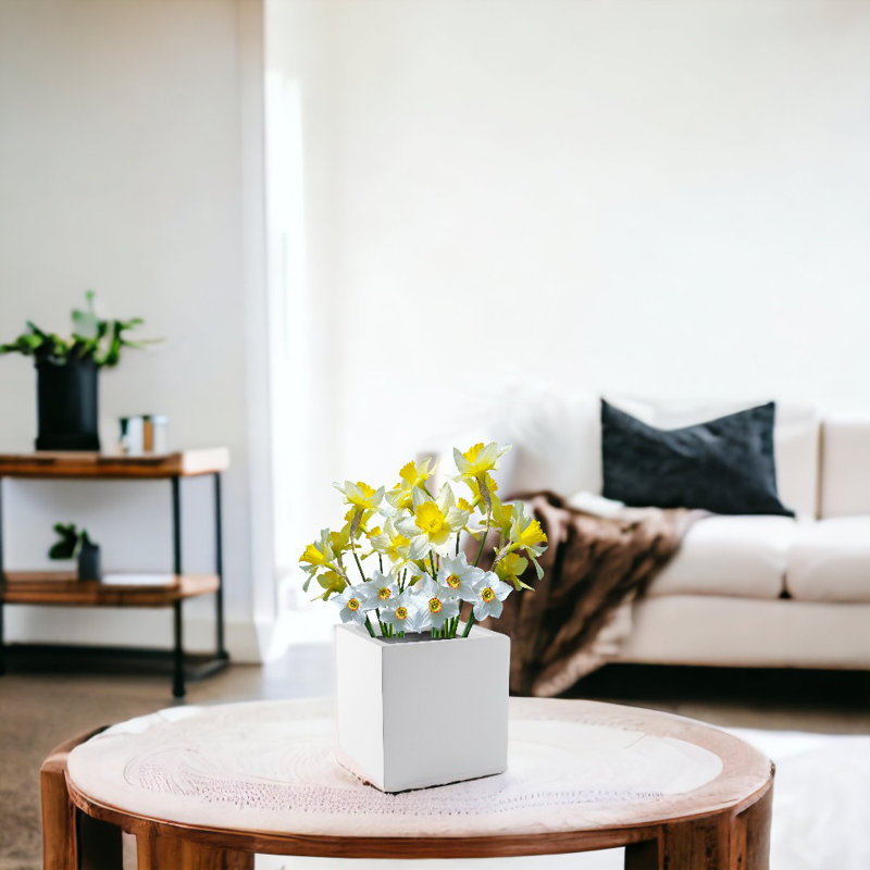 Dinalee Handmade Planter Box, Glossy White