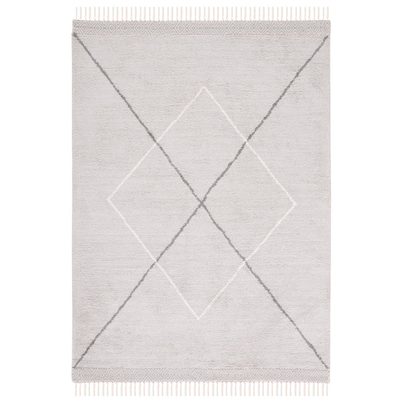 Tapis gris / ivoire Easy Care 210, Rectangle 4 pi x 6 pi
