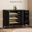 5-Tier Shoe Cabinet with Rotating Shoe Rack and Adjustable Shelves, Freestanding Shoe Storage Cabinet-1033352830