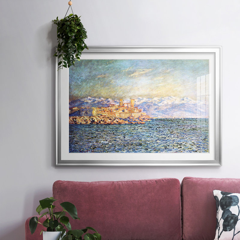 Le vieux fort d'Antibes, H 30 po x l 44 po x P 1,5 po, Argent