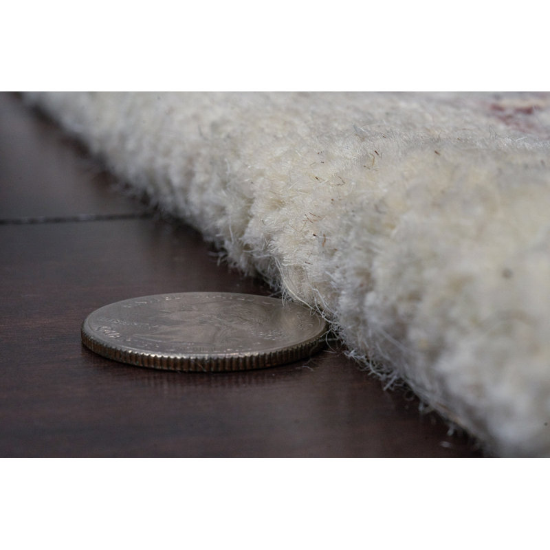 Hand Tufted Wool Floral Rug, Rectangle 5' x 8'