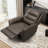 Manual Swivel Rocker Recliner Chair with 360° Rotation – Adjustable Backrest, Multi-Functional Lounge Chair for Living Room, Home Office-2047119020