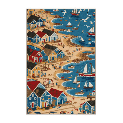  Tapis lavable Coastal Town
