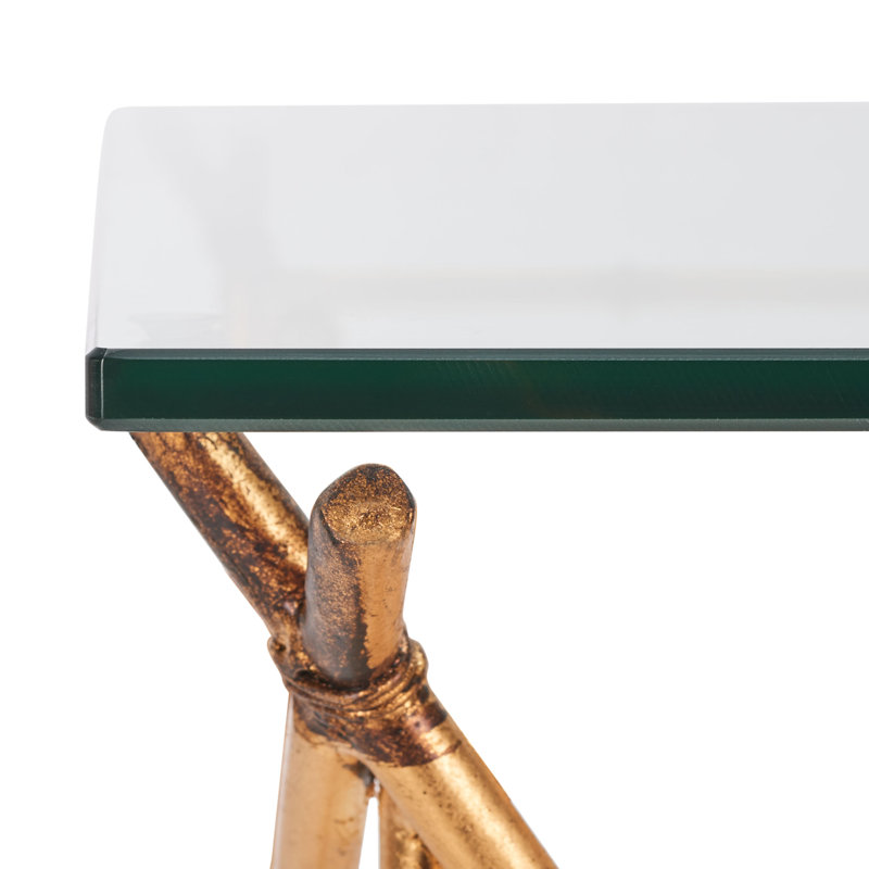 Frayia 27'' Glass Top Console Table