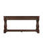 Console en bois de 63 pouces de long avec 3 tiroirs et 1 tablette inférieure pour le couloir d'entrée-1423580537