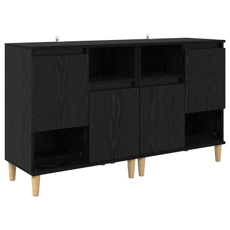 60cm Sideboard, Black Oak