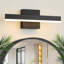 Applique murale 15,75 "à DEL noire - à intensité variable et facile à installer, idéale pour la décoration moderne-2109222412