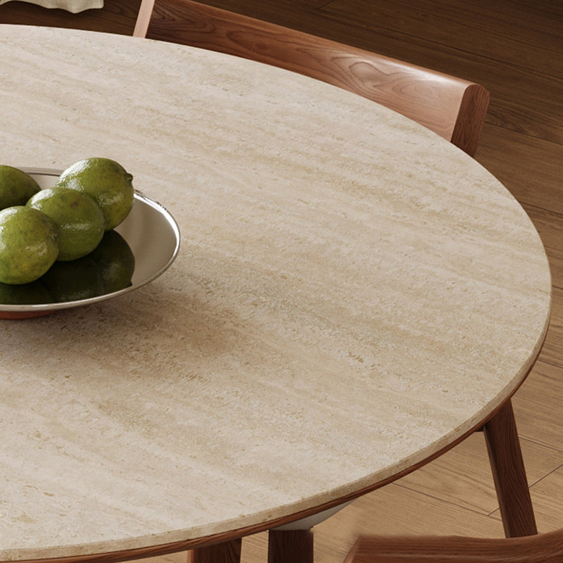 Table de salle à manger blanche et noyer, H 29,53 po x L 31,5 po x l 31,5 po