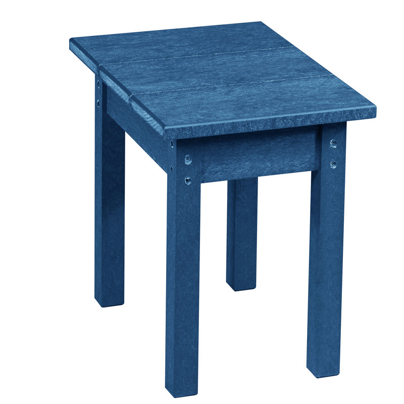 Table d'appoint en plastique Shay, Bleu de cobalt