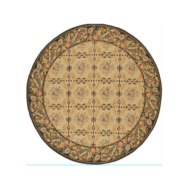 Wool Oriental Area Rug, Round 12'