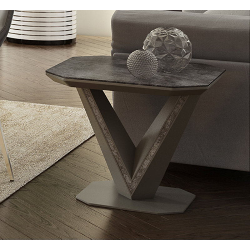Dusek Pedestal End Table