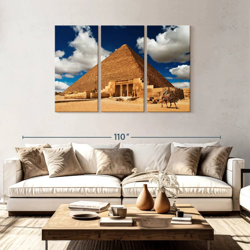 Pyramide égyptienne Adella, H 48 po x l 74 po