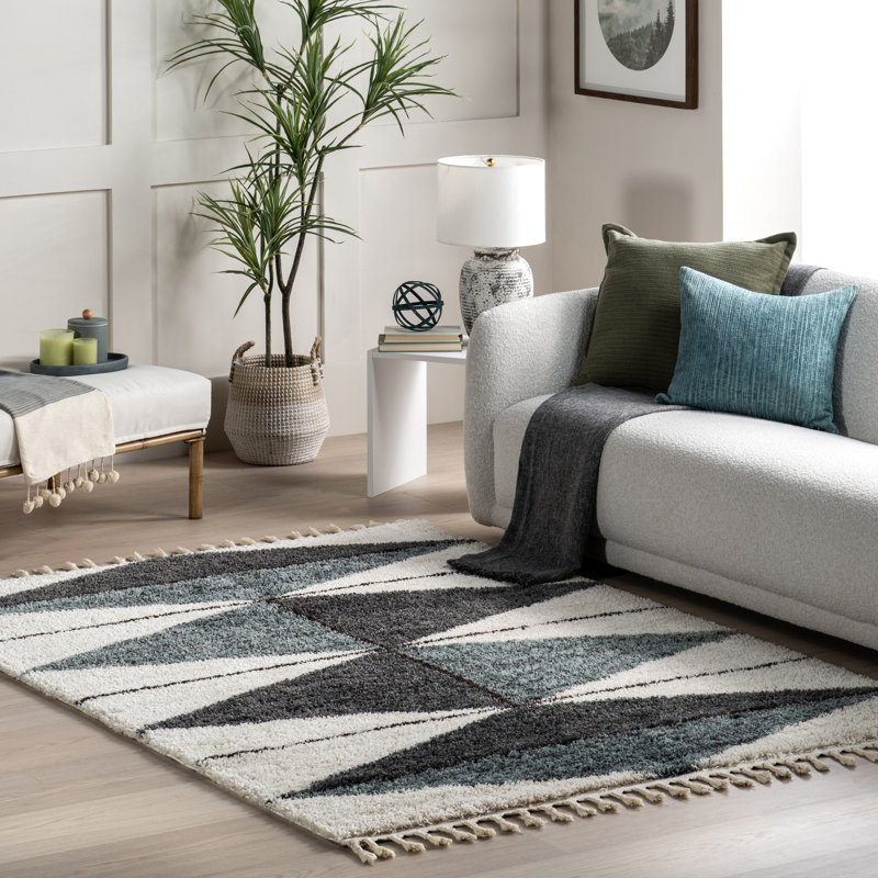 Tapis à poils longs Kali, Rectangle 3' x 5'