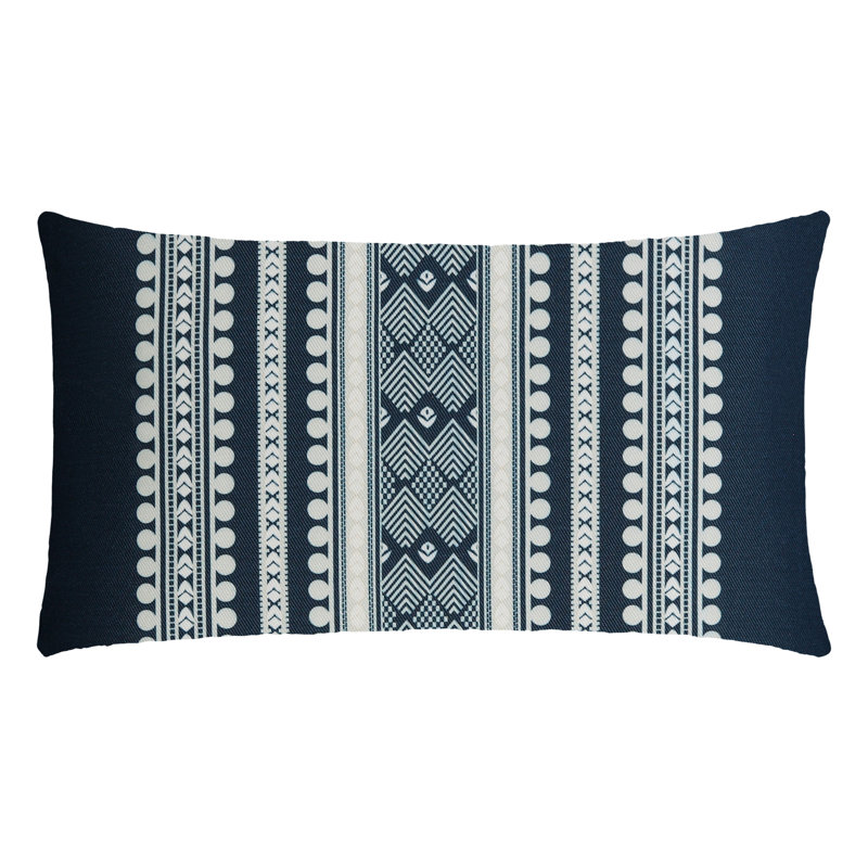 Housse de coussin rectangulaire d'extérieur Barani, Marine