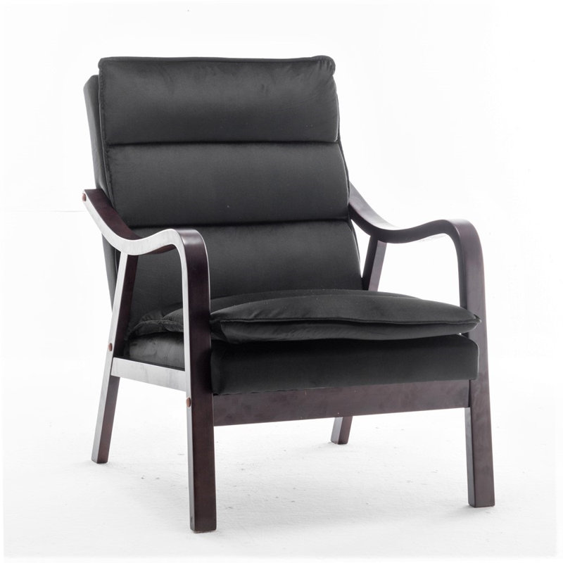 Velvet Armchair, Black Velvet