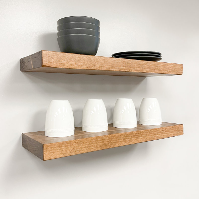 Tablettes flottantes rustiques Haby, H 1,75 po x l 24 po x P 6 po, Provincial