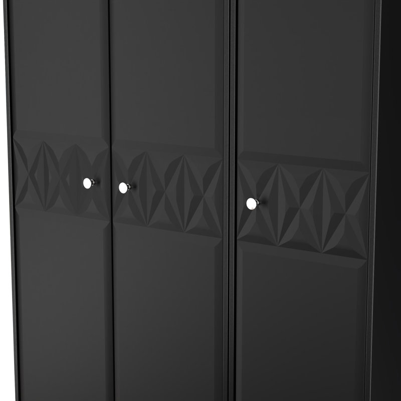 Clitherall 3 Door Robe, Black
