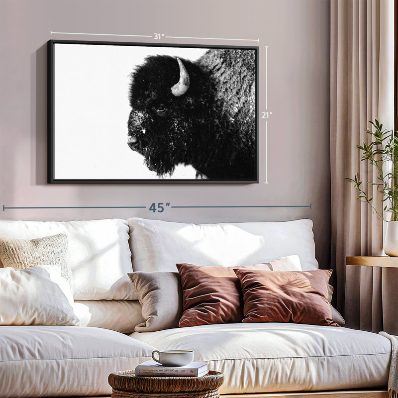 " Black Bison ", 31" H x 21" W