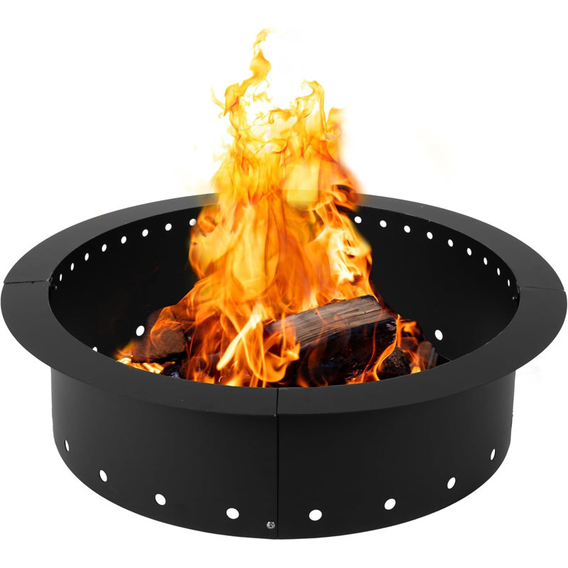 Iron Forge Tools Smokeless Firepit - 36 inch Outer/30 inch Inner Round Fire Ring Insert Liner