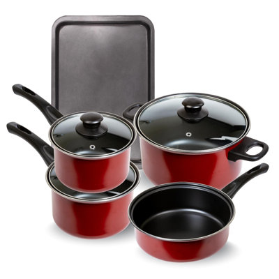 8 - Piece Non-Stick Carbon Steel Cookware Set