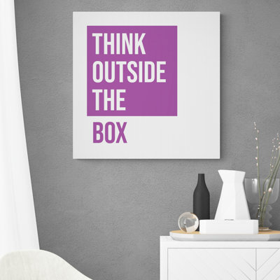 Think Outside The Box - Wrapped Canvas Print
