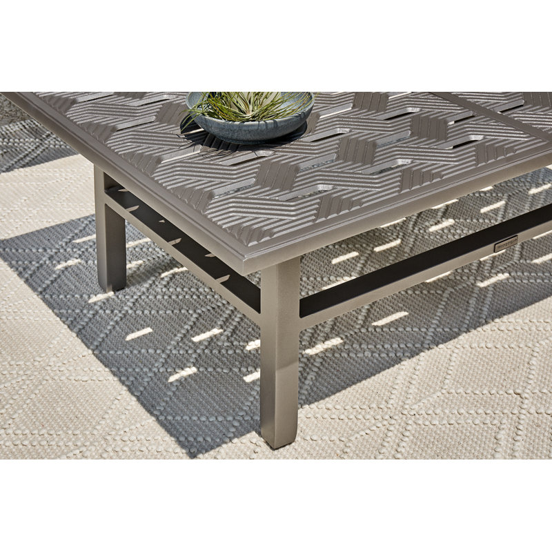 Merge Tables Outdoor Coffee Table, Weathered Teak