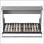 Panneau de fibres à densité double Lit escamotable en métal, aucun sommier requis, capacité de 1000 lb, gris pour chambre d'amis