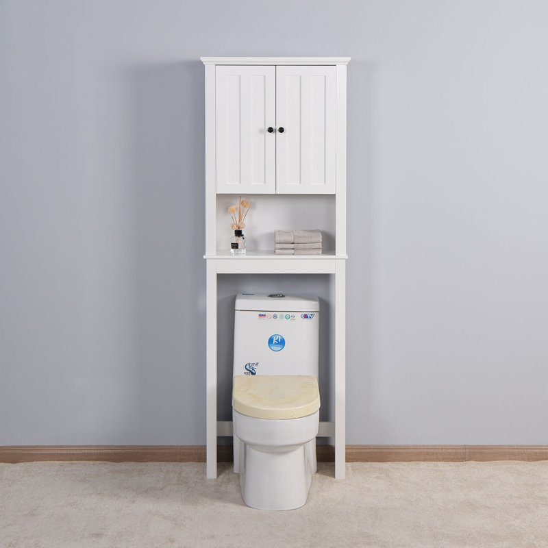 Armoire de rangement au-dessus de la toilette