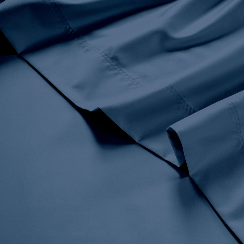 Ensemble de draps 6 pièces Kathy Ireland, Ensemble de draps pour grand lit, Marine Deep