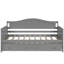 Wooden Daybed With Trundle Bed, Sofa Bed For Bedroom Living Room, Grey
