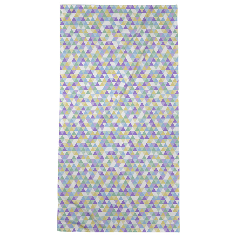 Katelyn Elizabeth Cotton Blend Bath Towel, Blue/Yellow