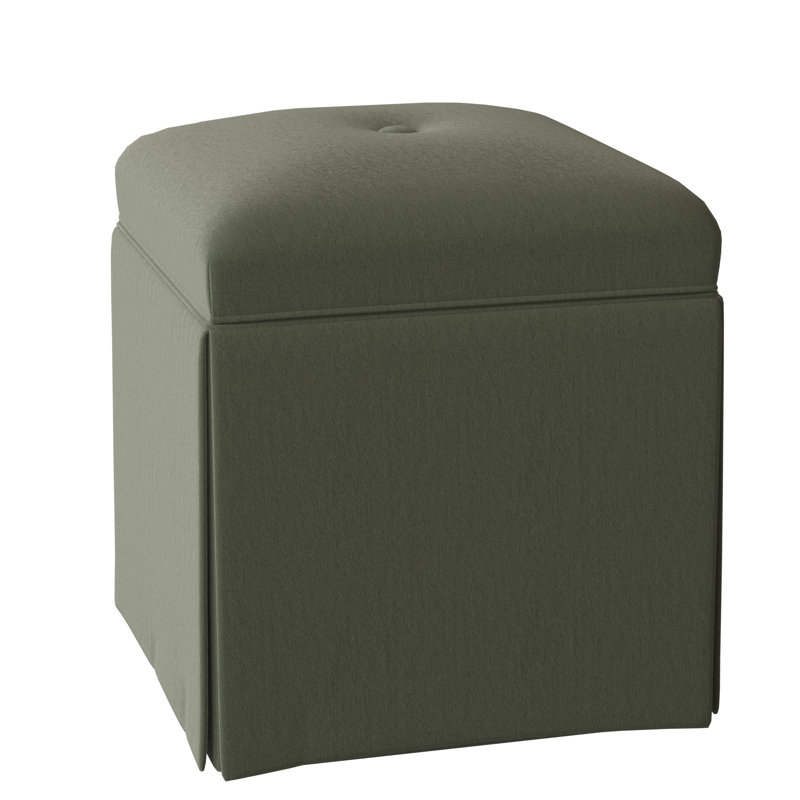 Linden Square Ottoman, Tobacco, Sage (8789 30)