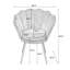 Fauteuil demi-tonneau en velours 26,37 po Lawler-2092040733