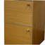 Bibliothèque / bibliothèque en bois à deux niveaux de 24 po de hauteur, couleur naturelle