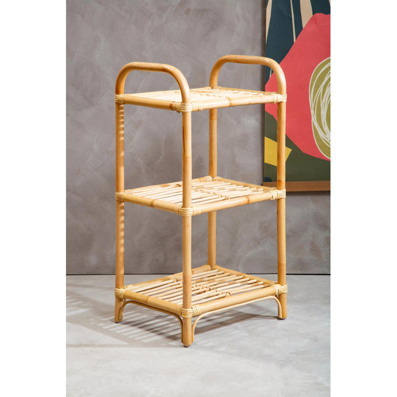 Bourbeau 40cm W Rattan Shelving Unit