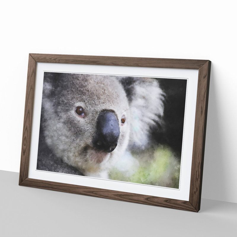 Koala Bear Vol.2 - Framed Print, 36cm H x 48cm W x 2cm D, Walnut Framed