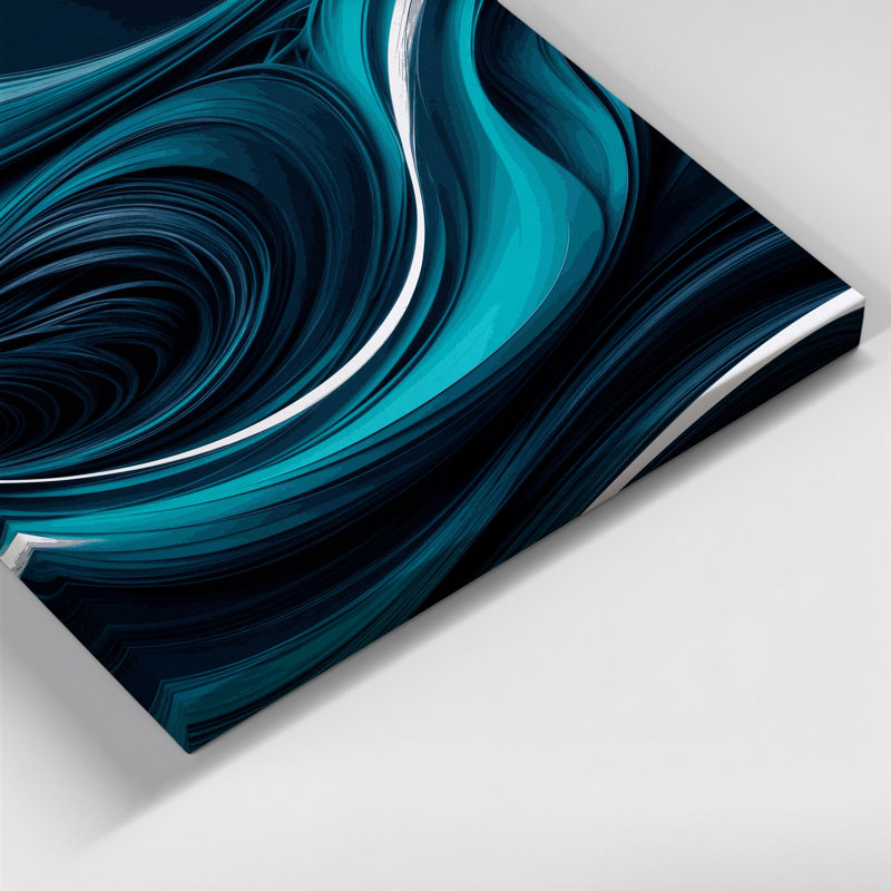 Art numérique sur toile, abstraction numérique 34, H 11 po x l 14 po