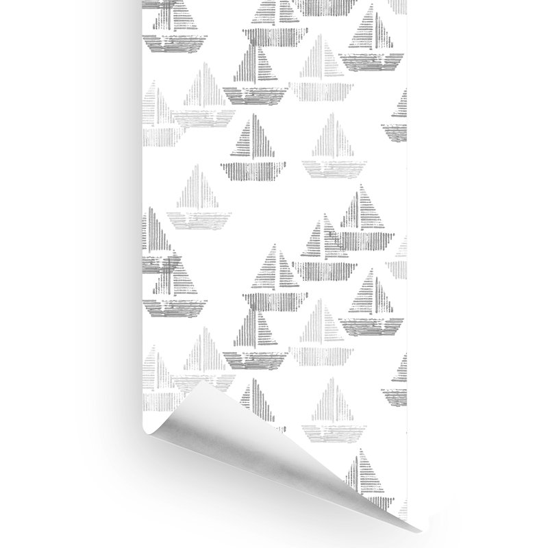Rouleau de papier peint L 10 pi x l 24 po Clithoe, Gris