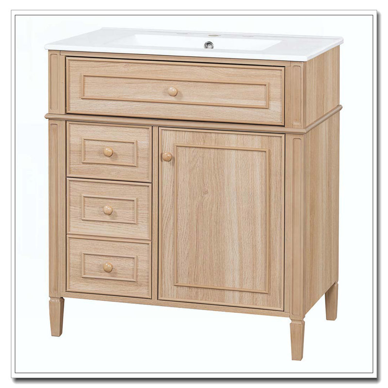 Bathroom Vanity with Sink, 30' Wood