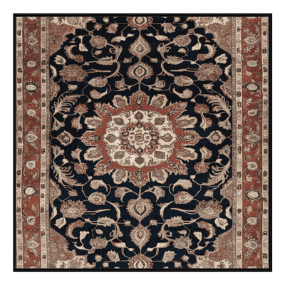 Tapis brun lavable à la machine